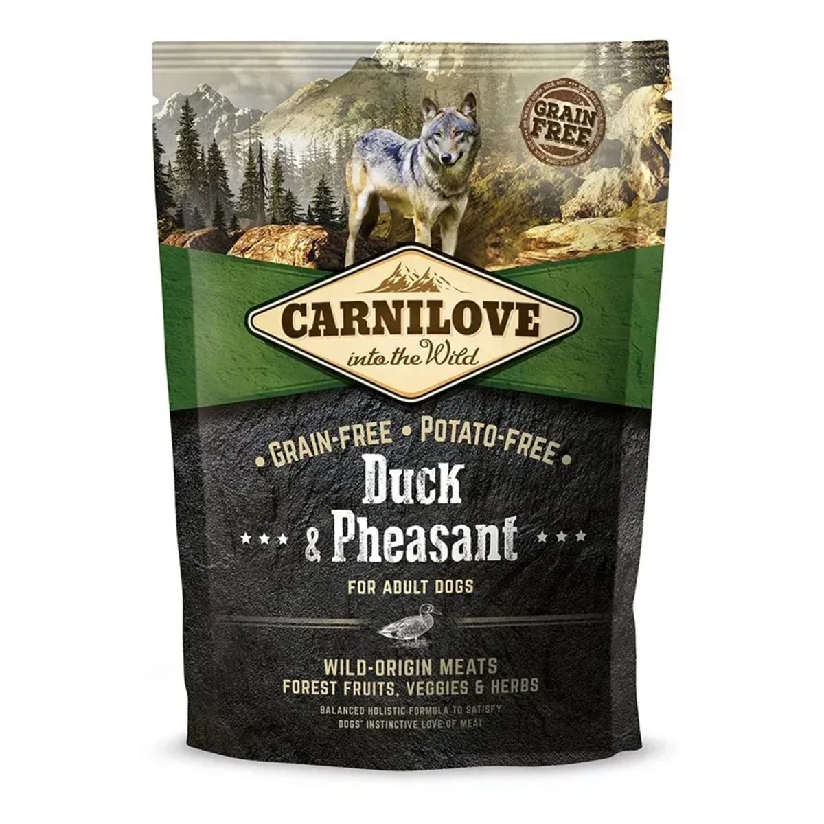 Корм сухий Carnilove Adult Duck and Pheasant для дорослих собак усіх порід з качкою та фазаном