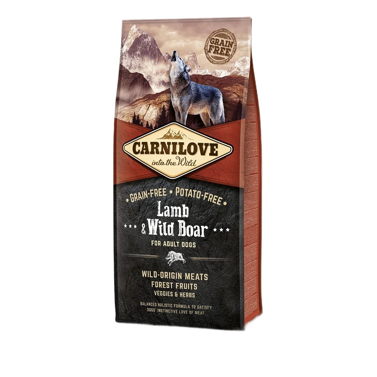 Корм сухий Carnilove Adult Lamb and Wild Boar для дорослих собак усіх порід з ягнятиною та диким кабаном — зображення 1