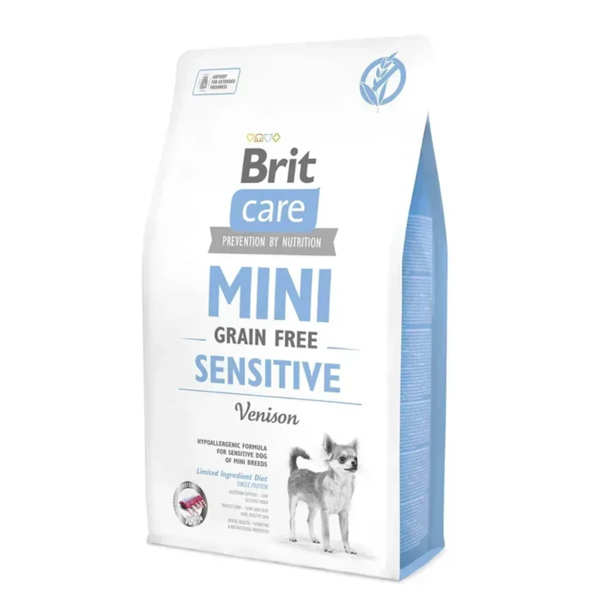 Корм сухий Brit Care Grain Free Mini Sensitive для собак мініатюрних порід з чутливим травленням з олениною — зображення 1
