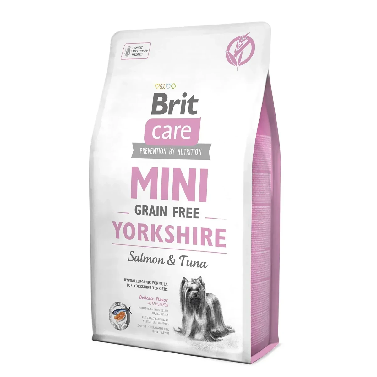 Корм сухий Brit Care Grain Free Mini Yorkshire для йоркширських тер_єрів з лососем та тунцем — зображення 1