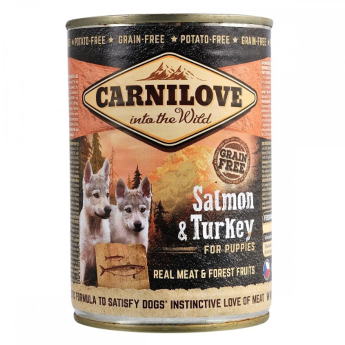 Корм вологий Carnilove Puppy k консерви для цуценят з лососем та індичкою — зображення 1