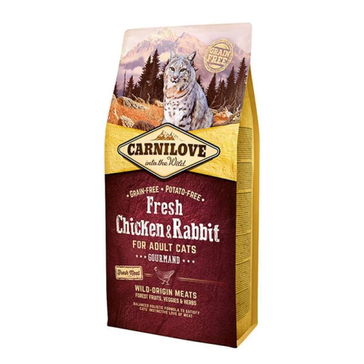 Carnilove Fresh Chicken and Rabbit Gourmand for Adult cats для дорослих котів з куркою та кроликом — зображення 1