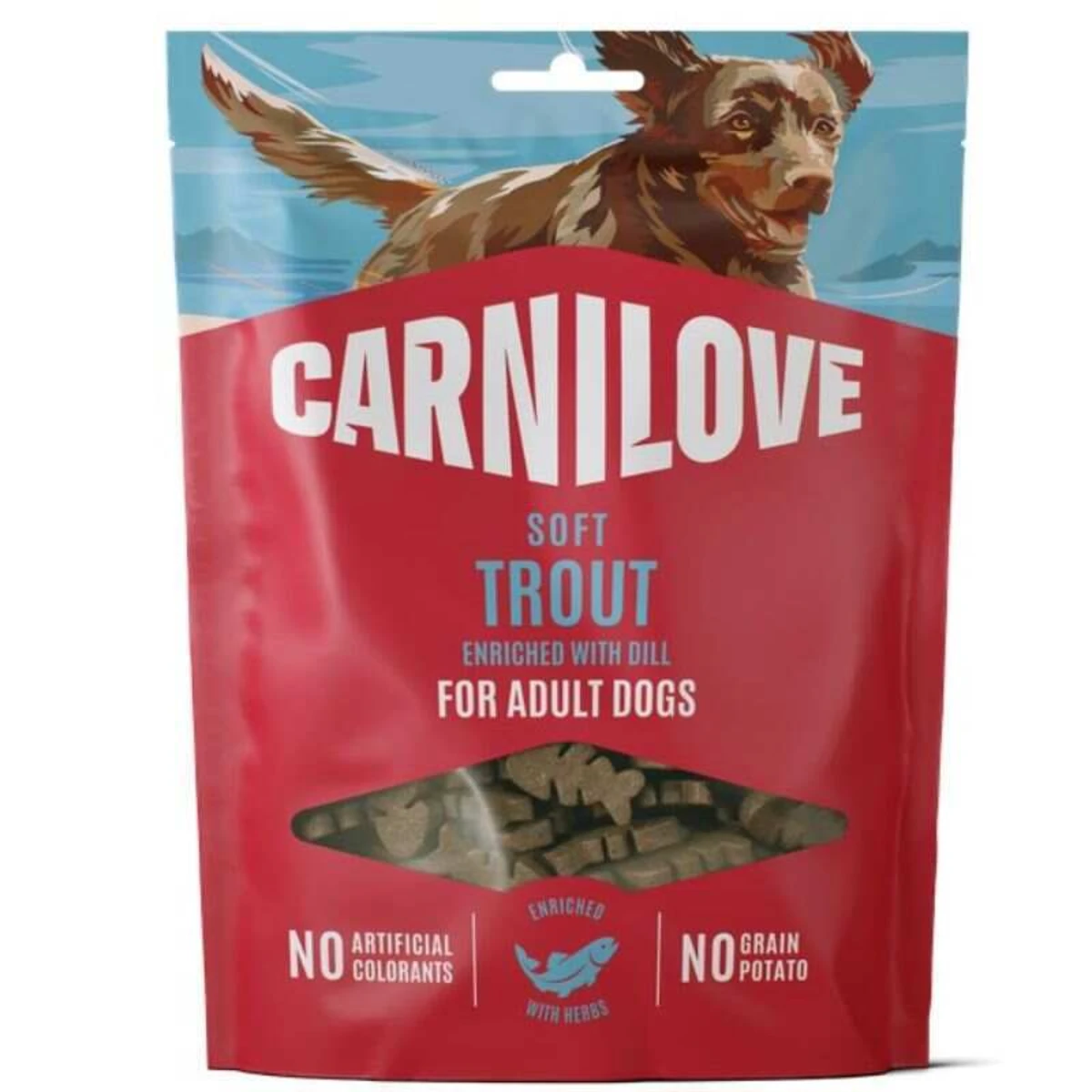 Ласощі Carnilove Dog Semi Moist Snack Trout with Dill для собак з фореллю та кропом