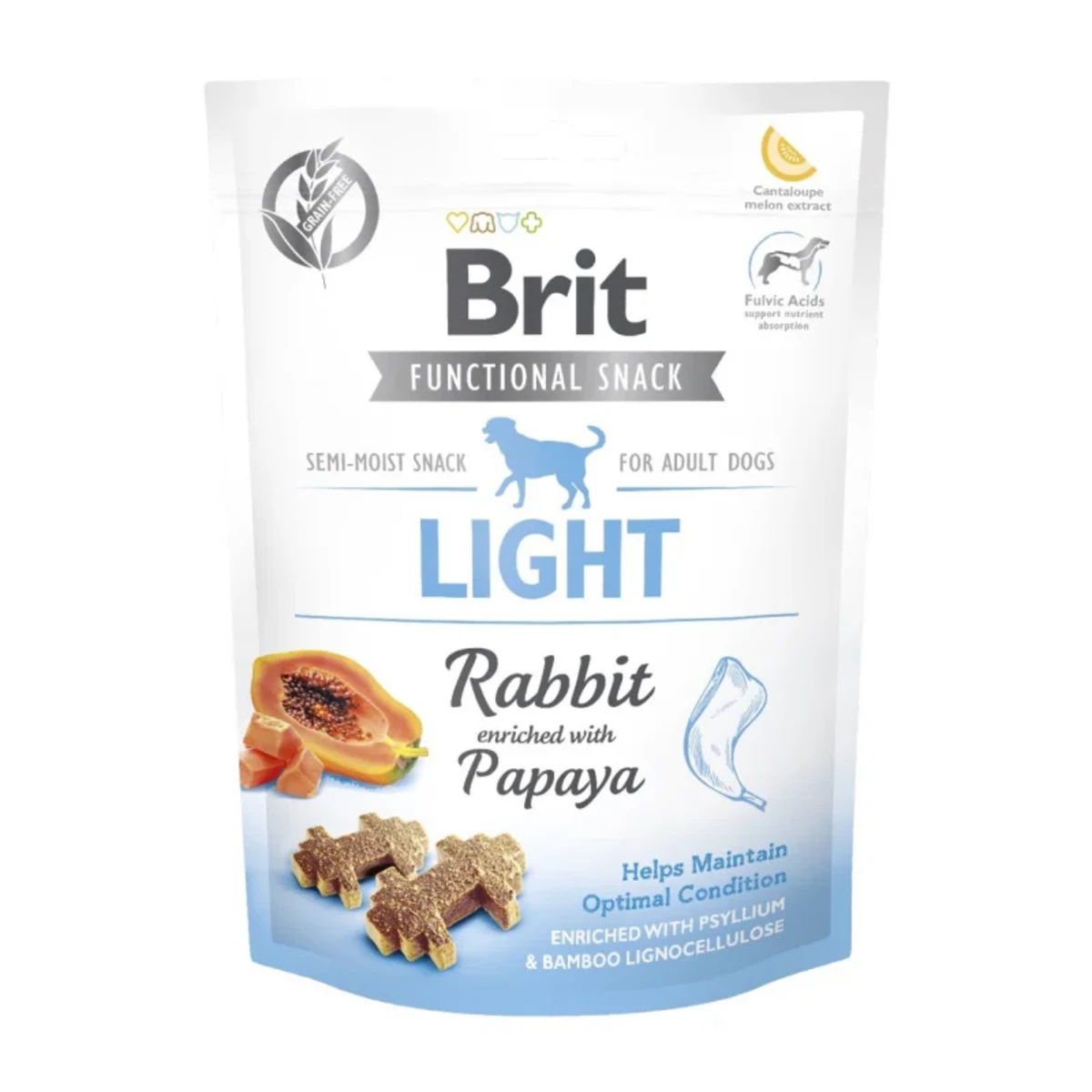 Ласощі для собак Brit Care Functional Snack Light для контролю ваги з кроликом та папаєю 150 г — зображення 1