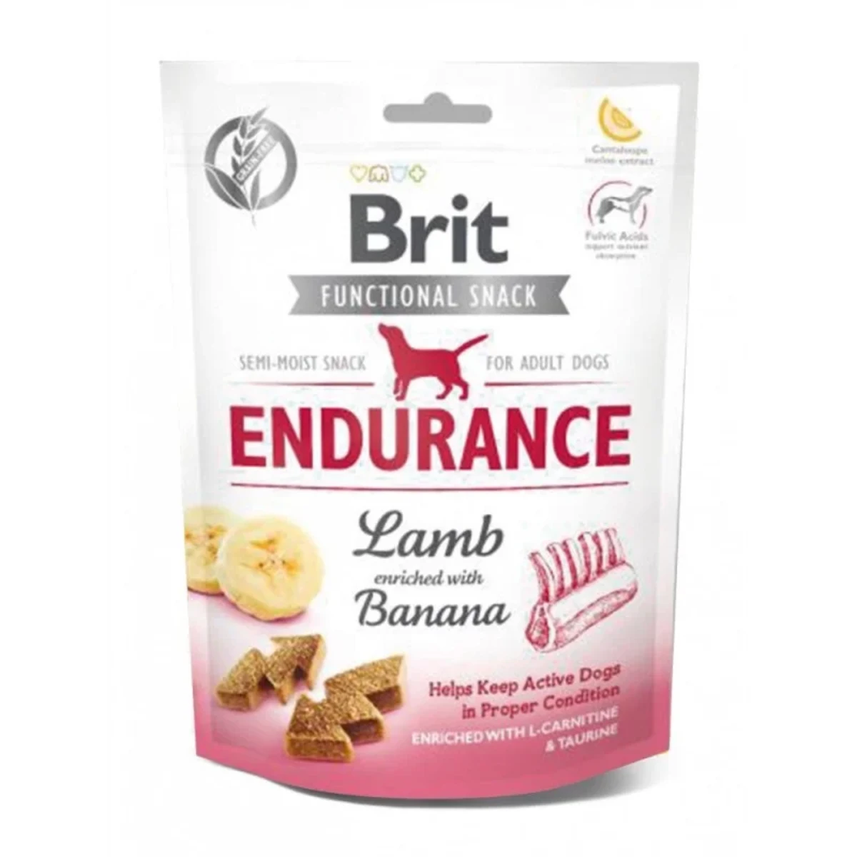 Ласощі для собак Brit Care Functional Snack Endurance з підвищеною активністю з ягням та бананом 150 г