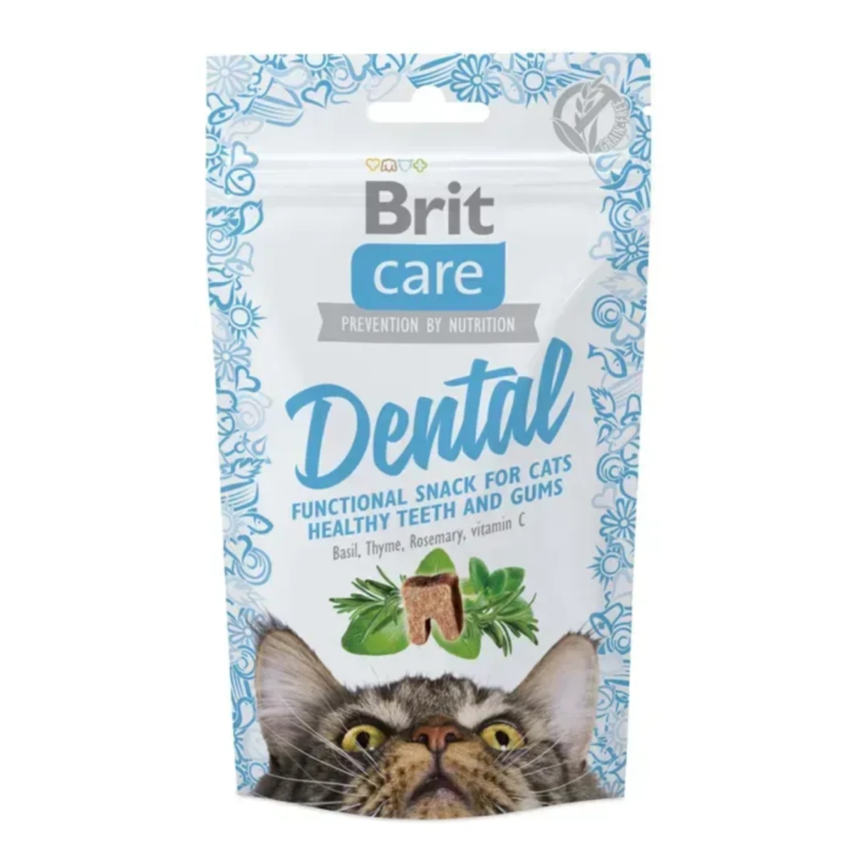 Ласощі для котів Brit Care Functional Snack Dental для здоров я зубів та ясен, з індичкою 50 г