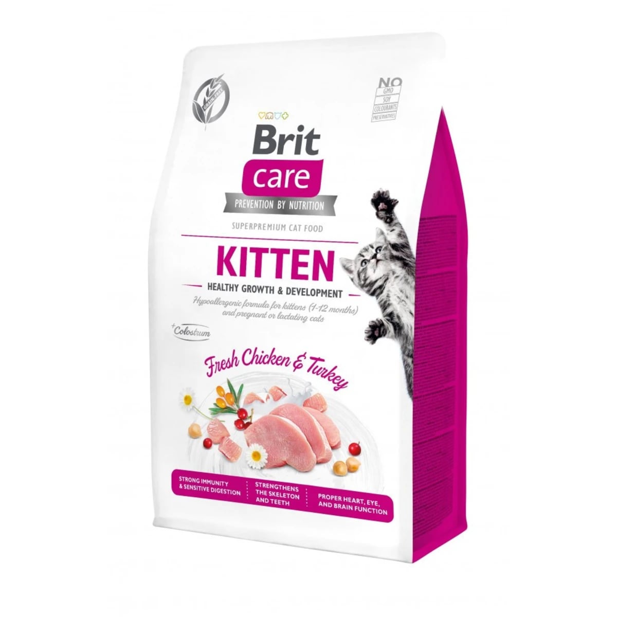 Корм сухий Brit Care Cat Grain Free Kitten Healthy Growth and Development для кошенят для здорового зростання та розвитку — зображення 1