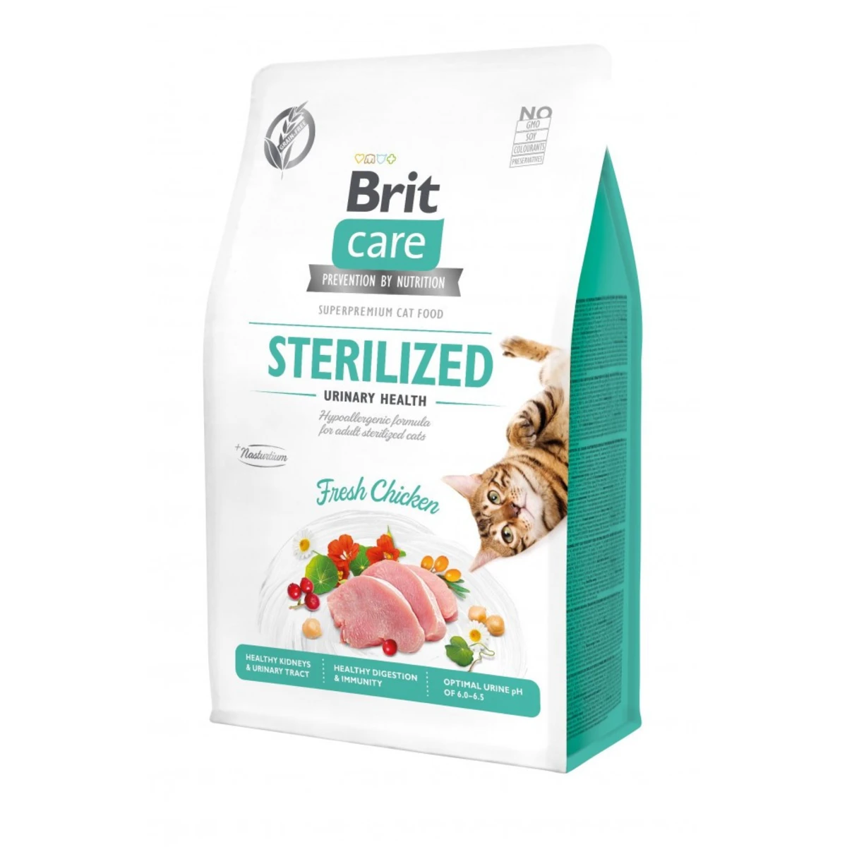Корм сухой Brit Care Cat Grain Free Sterilized Urinary Health для стерилізованих котів для підтримання сечостатевої системи — зображення 1