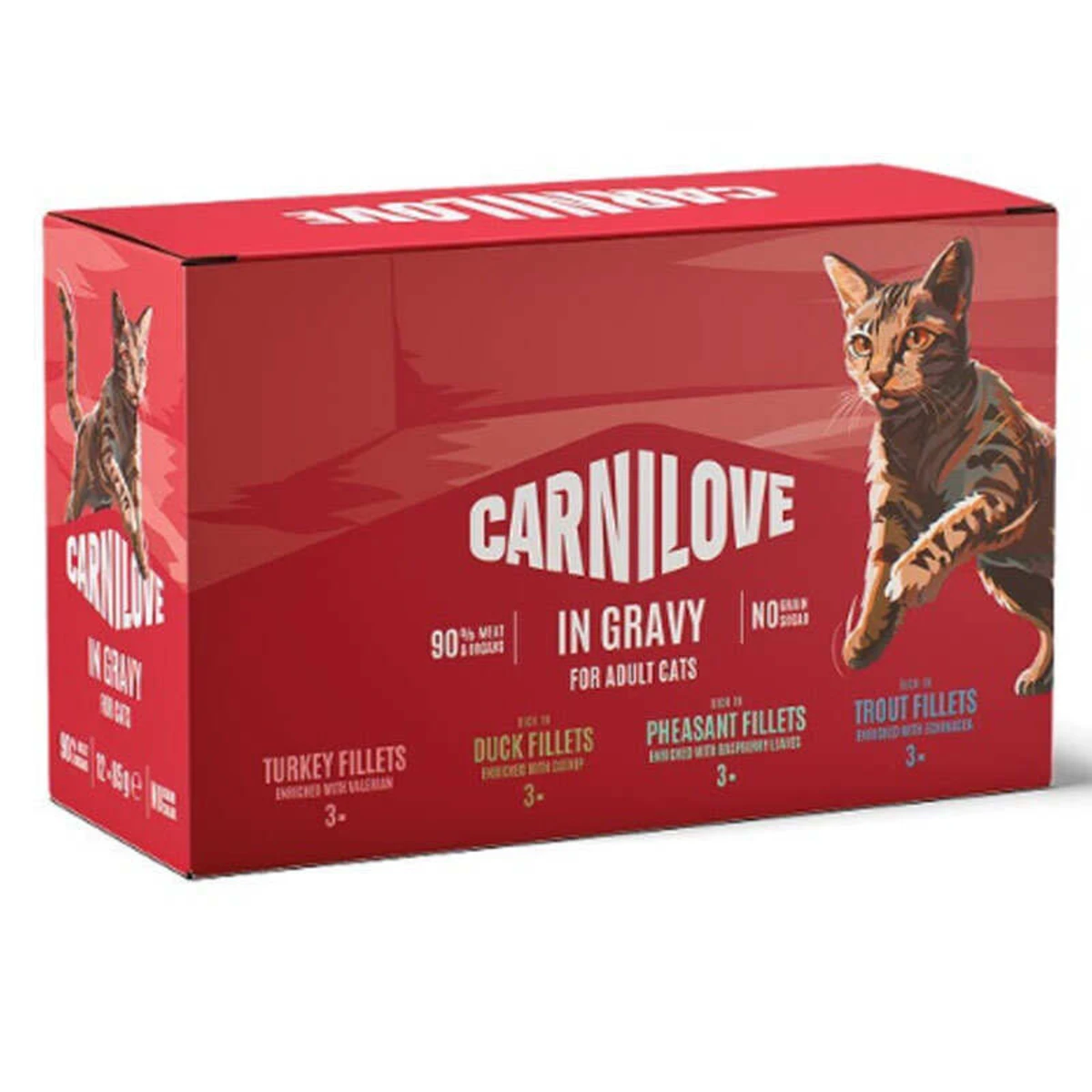 Корм вологий Carnilove Gravy Multipack для котів в асортименті 12x85 г