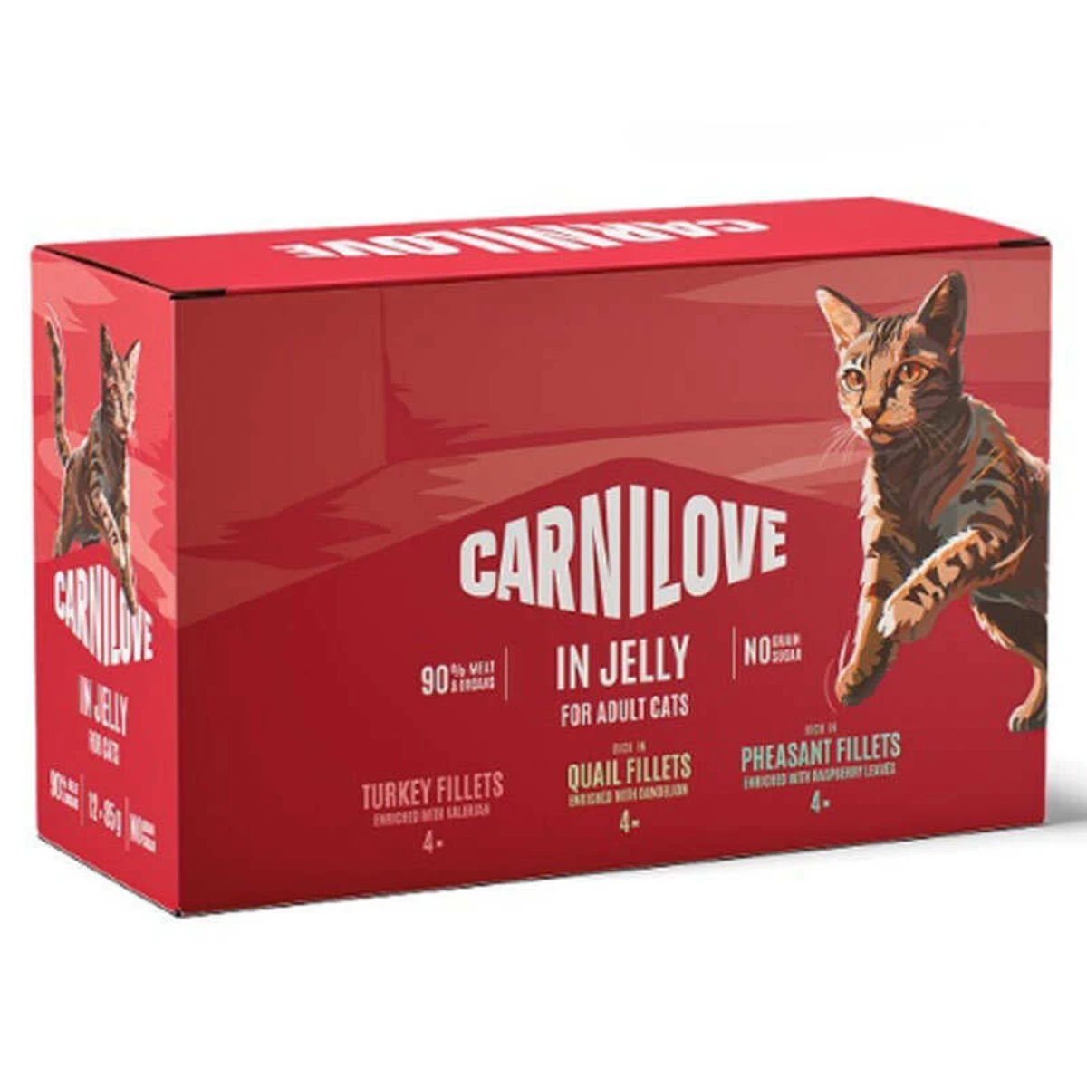 Корм вологий Carnilove Jelly Multipack для котів в асортименті 12x85 г