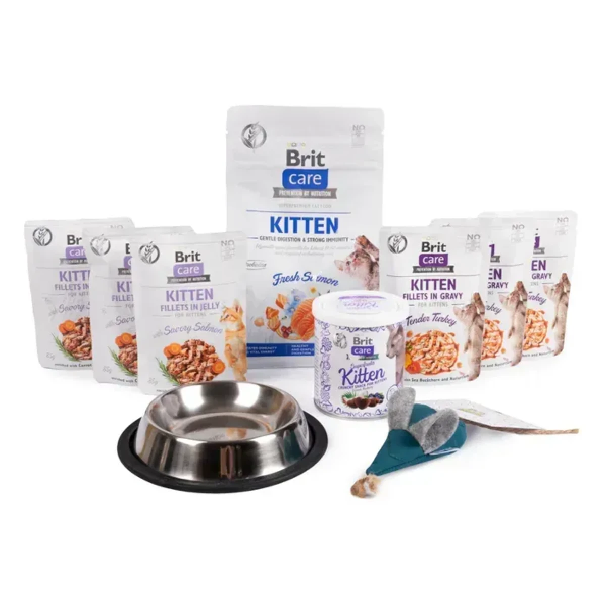 Набір для кошенят Brit Care Gift Box Kitten 1 кг, асорті