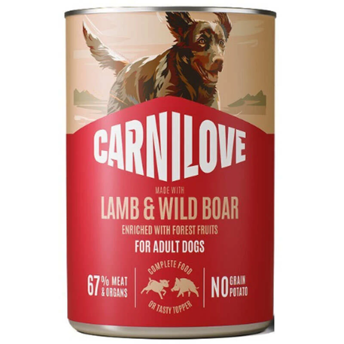 Корм вологий Carnilove Lamb & Wild Boar для собак паштет ягня і дикий кабан — зображення 1