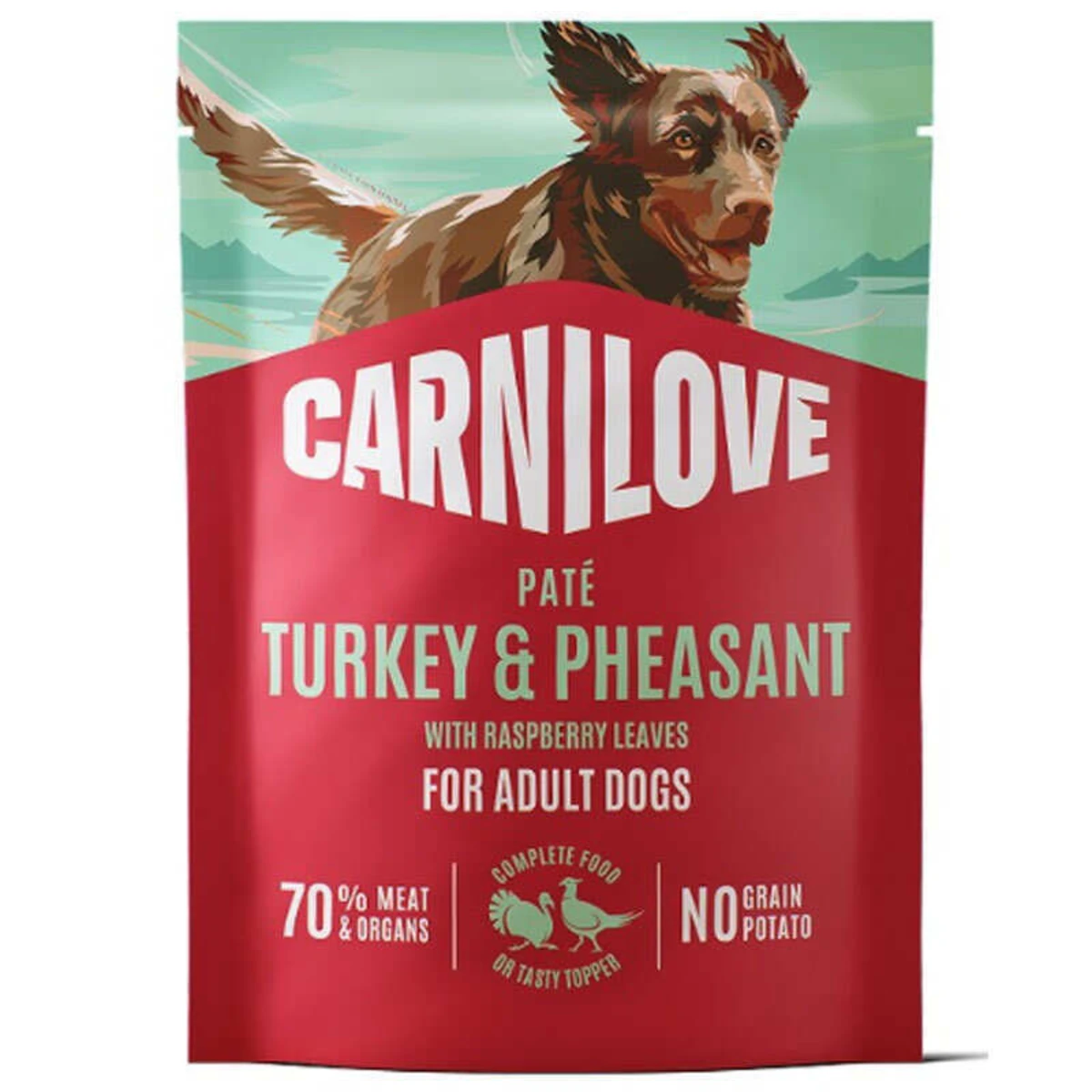 Корм вологий Carnilove Turkey & Pheasant with Raspberry Leaves для собак паштет індичка і фазан з листям малини