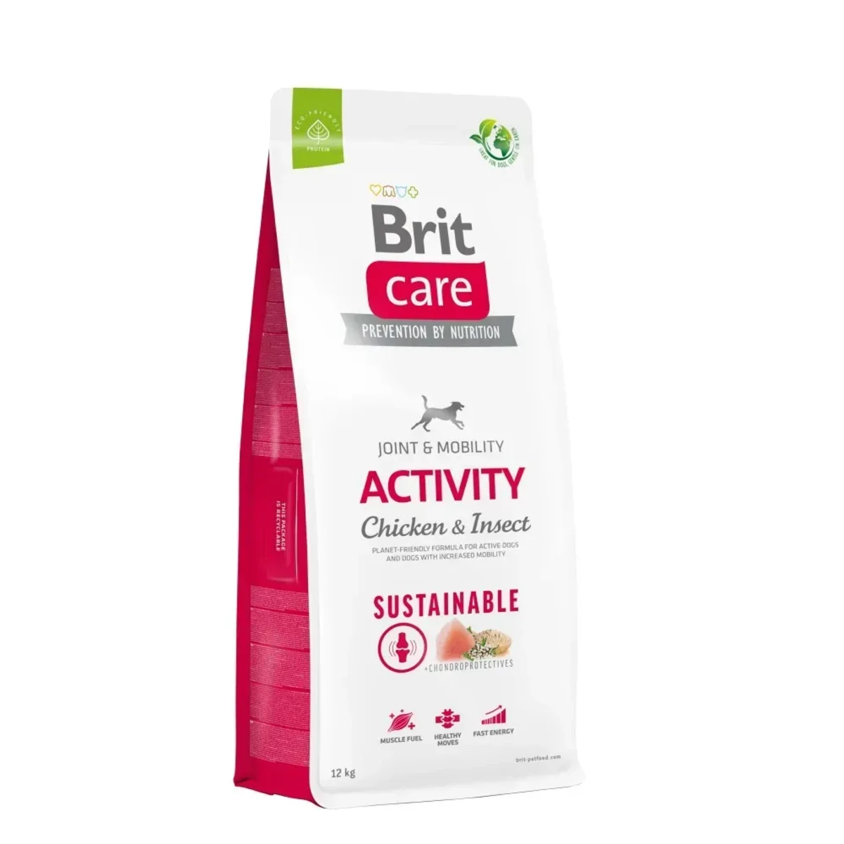 Корм сухий Brit Care Dog Sustainable Activity для дорослих собак з підвищеною активністю з куркою та комахами — зображення 1