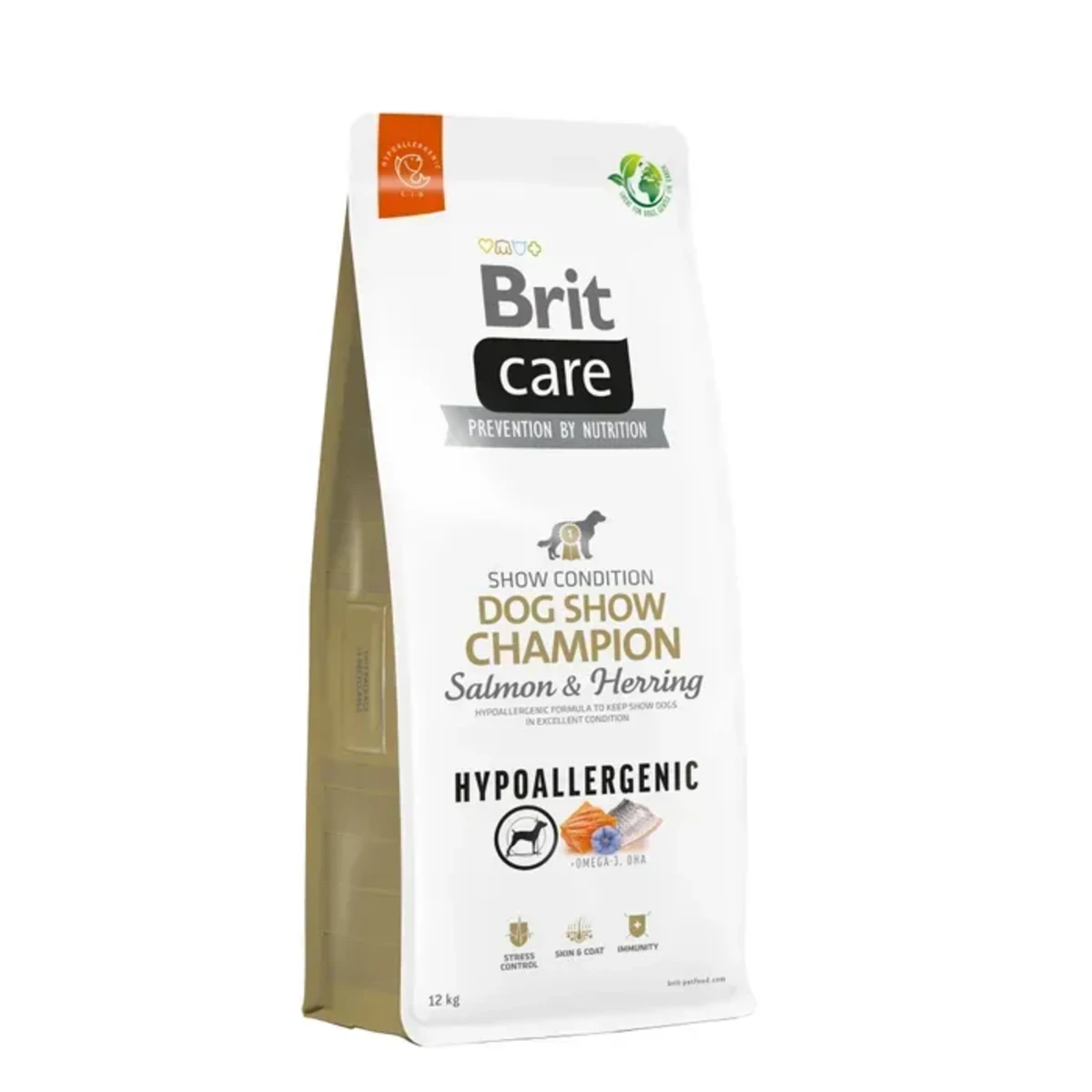 Корм сухий Brit Care Dog Hypoallergenic Dog Show Champion для виставкових собак з лососем і оселедцем — зображення 1