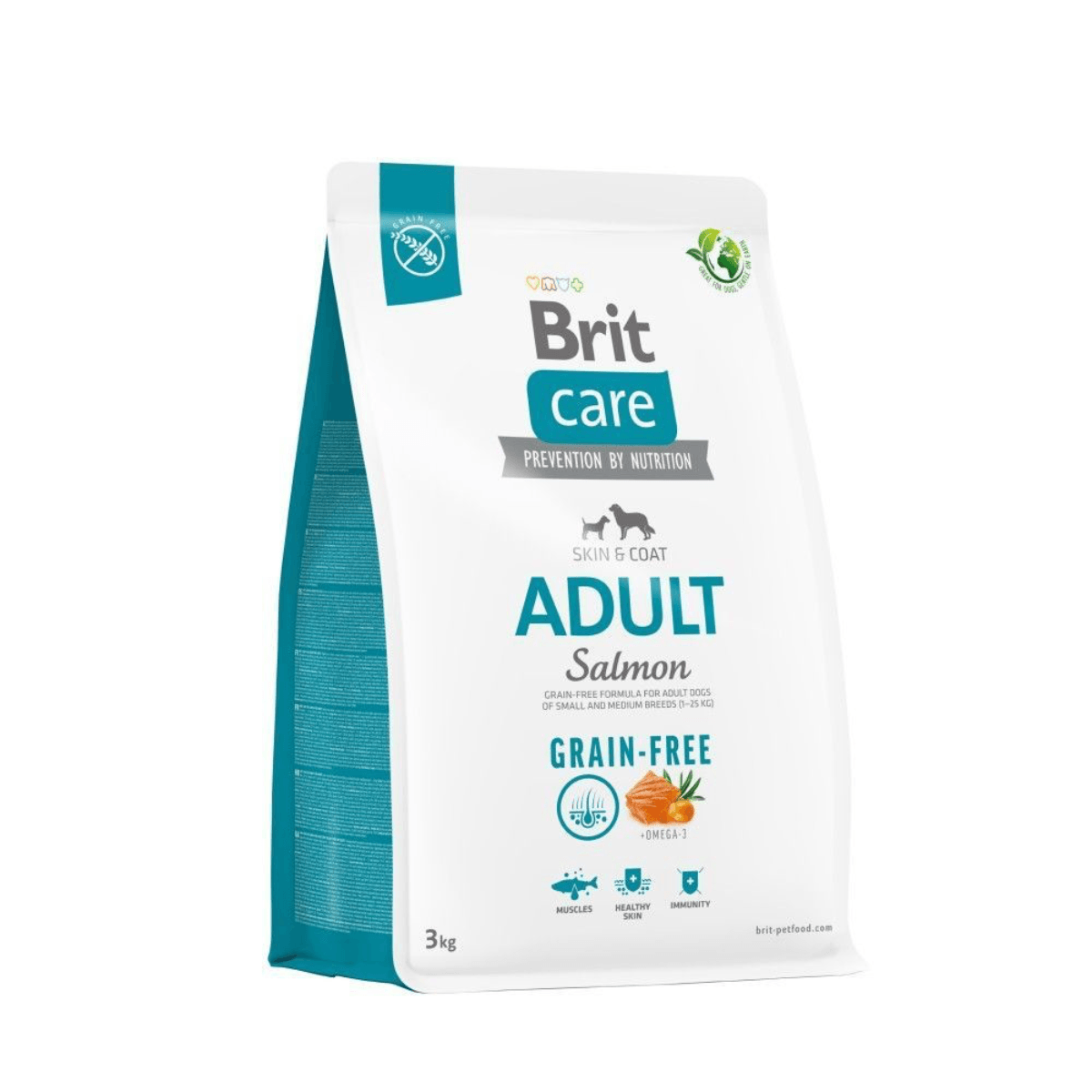 Корм сухий Brit Care Dog Grain-free Adult для дорослих собак малих і середніх порід беззерновий з лососем — зображення 1