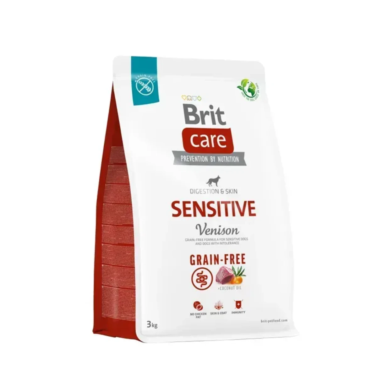 Корм сухий Brit Care Dog Grain-free Sensitive для собак з чутливим травленням та харчовою непереносимістю беззерновий з олениною 1 кг — зображення 1