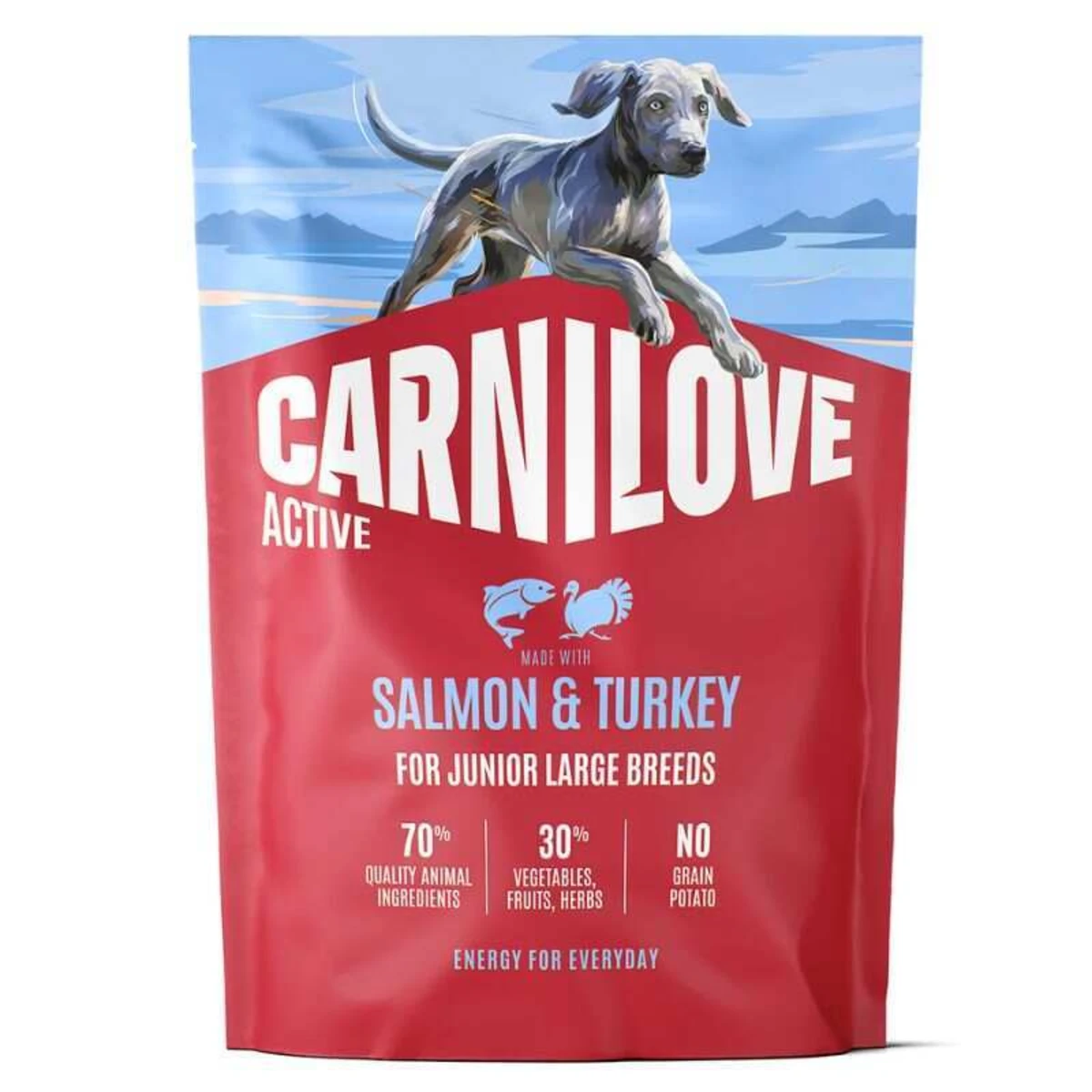 Корм сухий Carnilove Active Salmon & Turkey Junior Large Breed для молодих собак великих порід з лососем та індичкою — зображення 1
