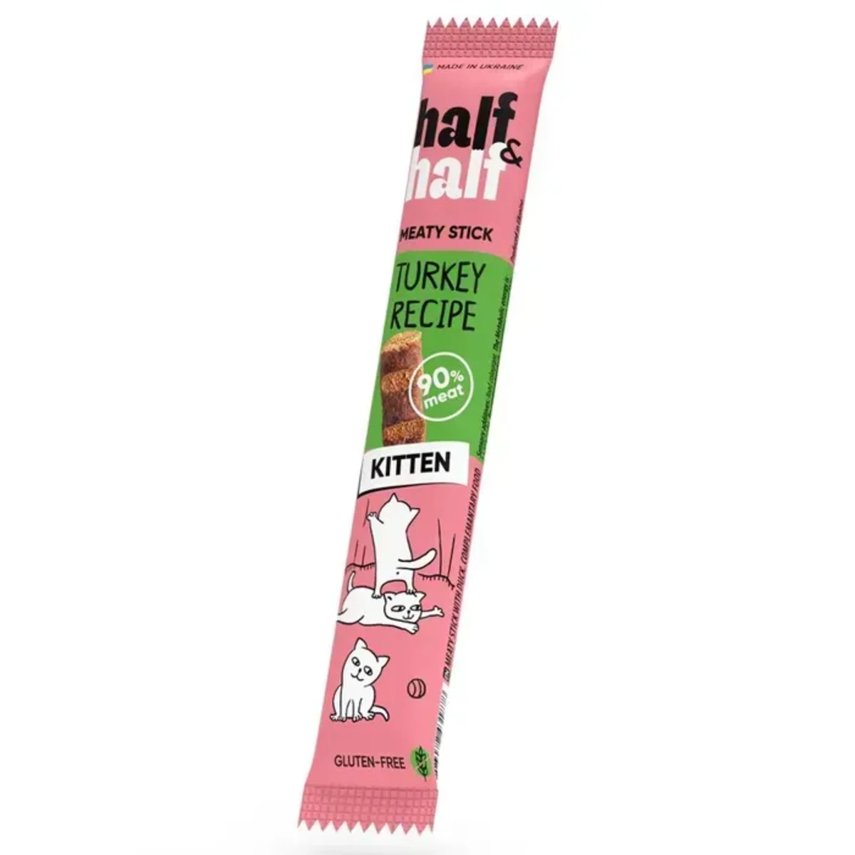 Ласощі Half&Half м'ясна паличка для кошенят, з індичкою 5 г