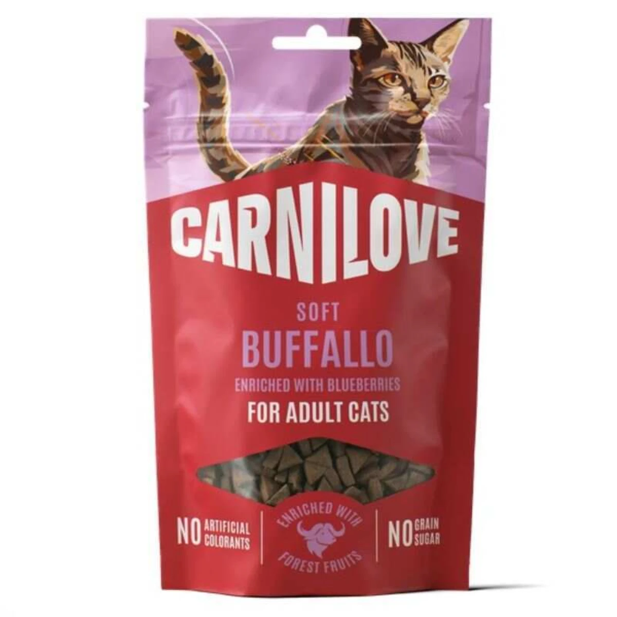 Carnilove Soft Snack Buffallo with Blueberries для котів із буйволом і лохиною