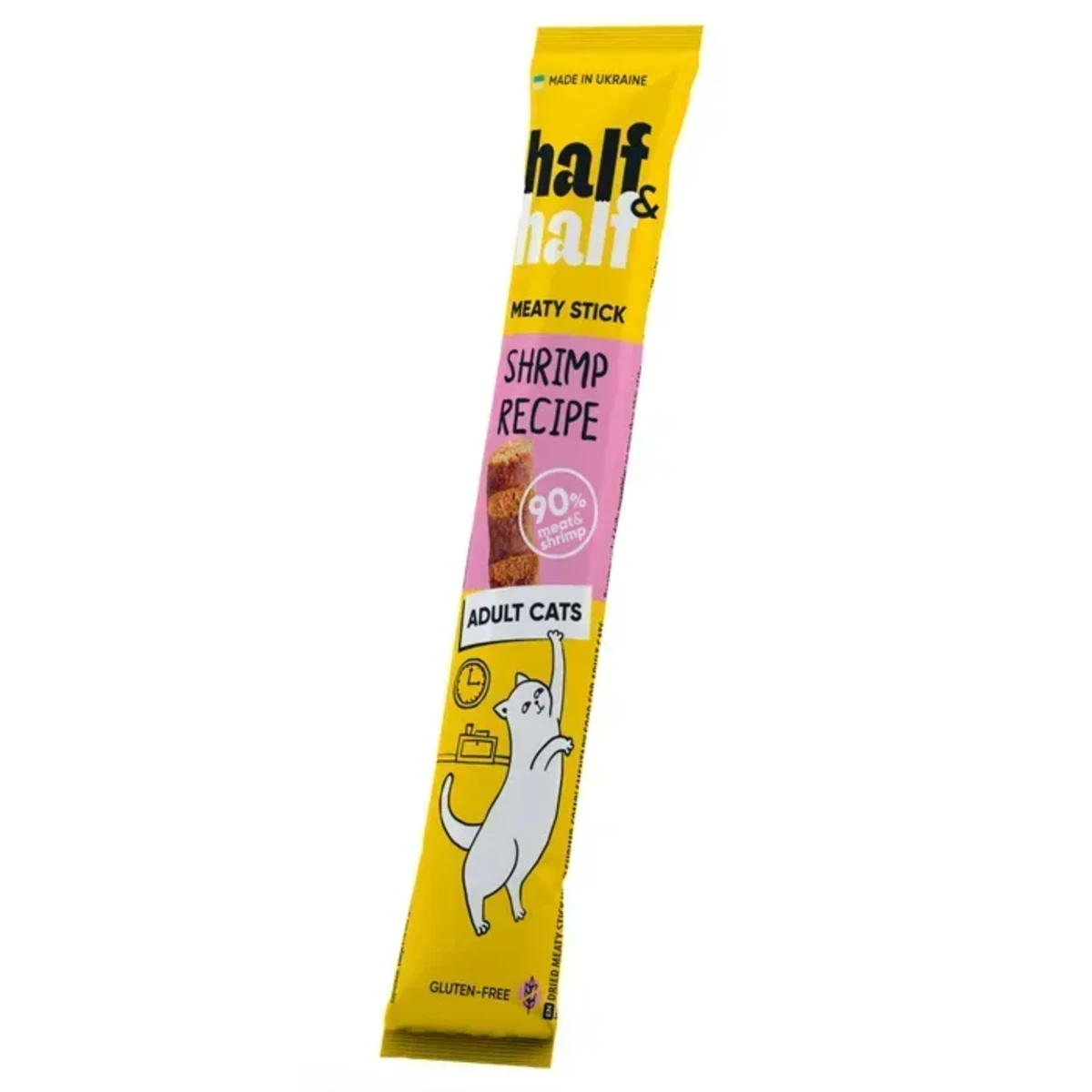 Ласощі Half&Half м’ясна паличка з креветкою для котів, 5 г — зображення 1