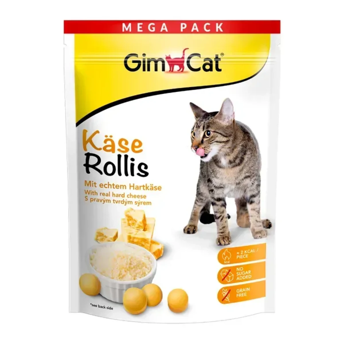 Вітамінізовані таблетки GimCat Kase Rollis для котів усіх порід сирні кульки 425г пауч