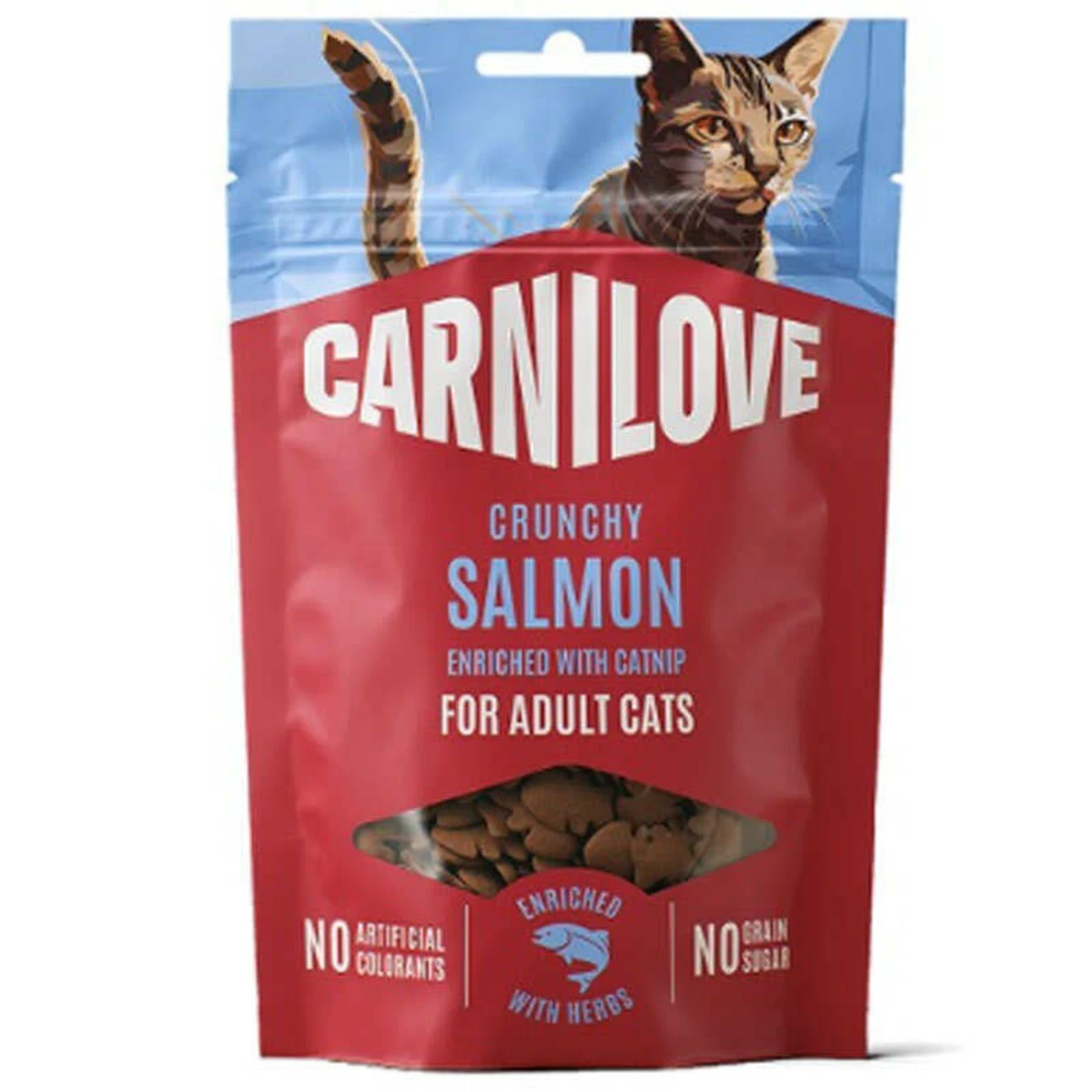 Carnilove Crunchy Snack Salmon with Catnip для котів із лососем і котячою м'ятою