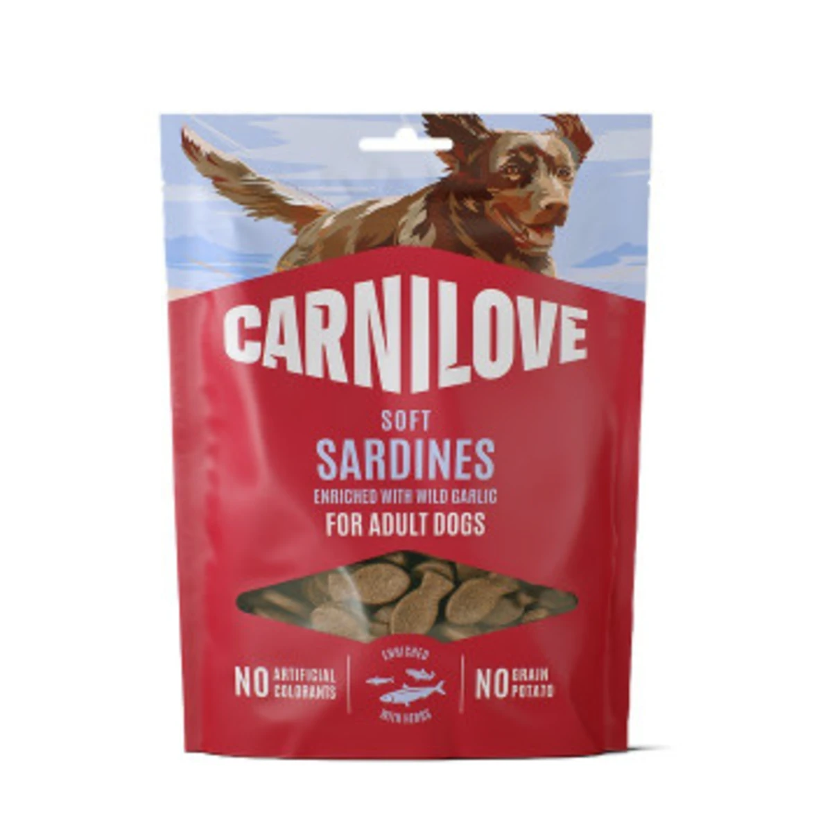 Ласощі Carnilove Soft Snack Sardines with Wild garlic для собак з сардиною і диким часником