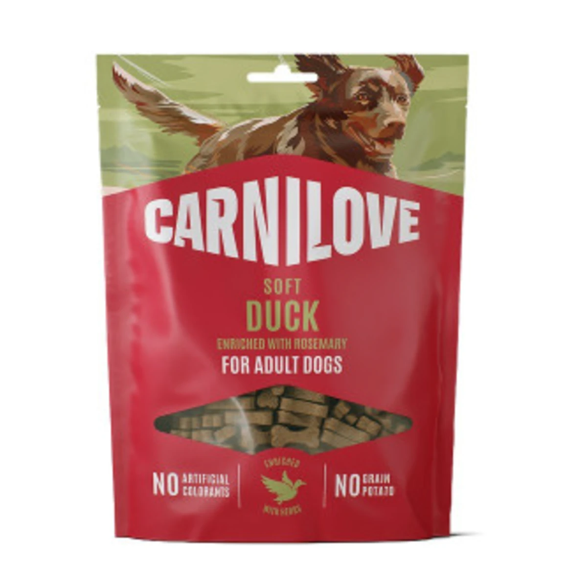 Ласощі Carnilove Soft Snack Duck with Rosemary для собак качка і розмарин — зображення 1