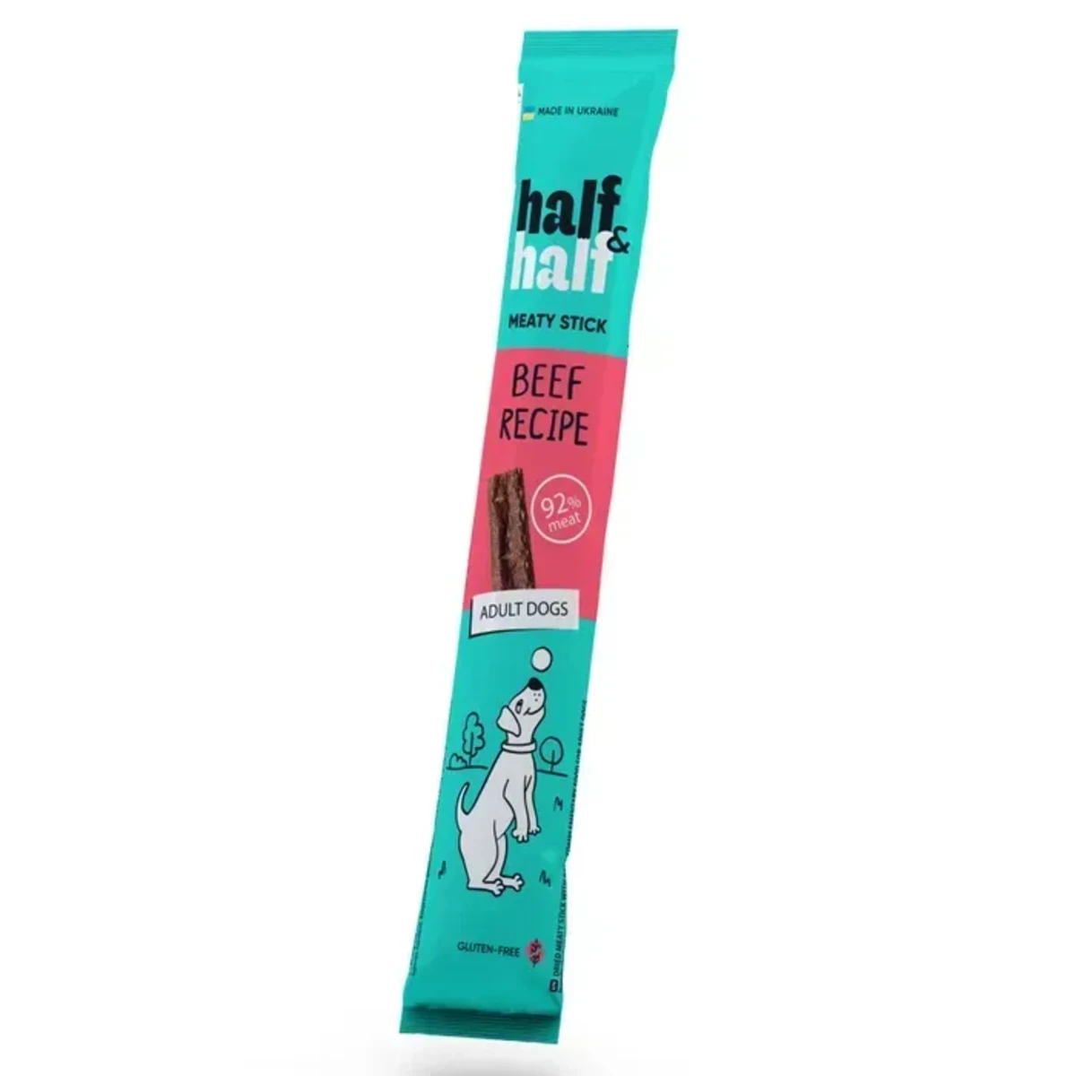 Ласощі Half&Half м’ясна паличка з яловичиною, для собак, 12 г — зображення 1