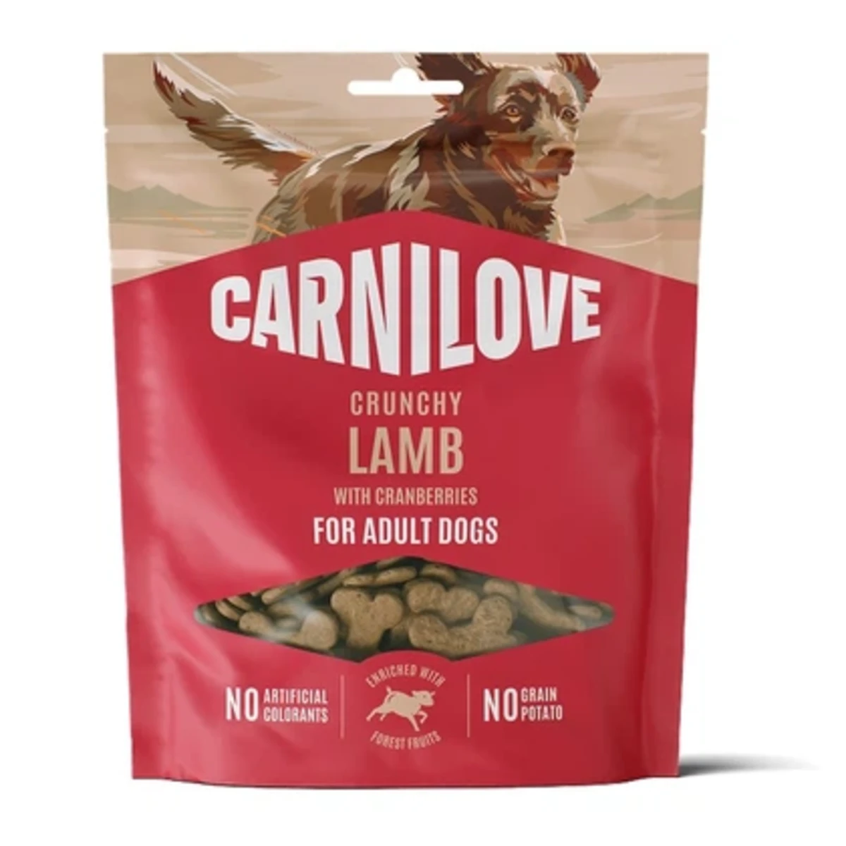 Ласощі Carnilove Crunchy Snack Lamb with Cranberries для собак ягня і журавлина