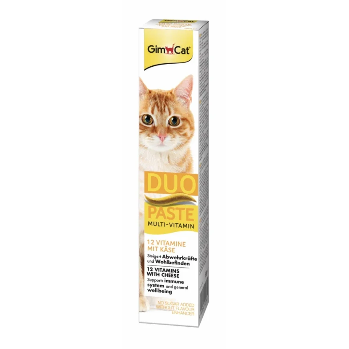 Паста GimCat DUO PASTE Multi-vitamin 12 vitamins with cheese для котів усіх порід 12 вітамінів та сир 50г