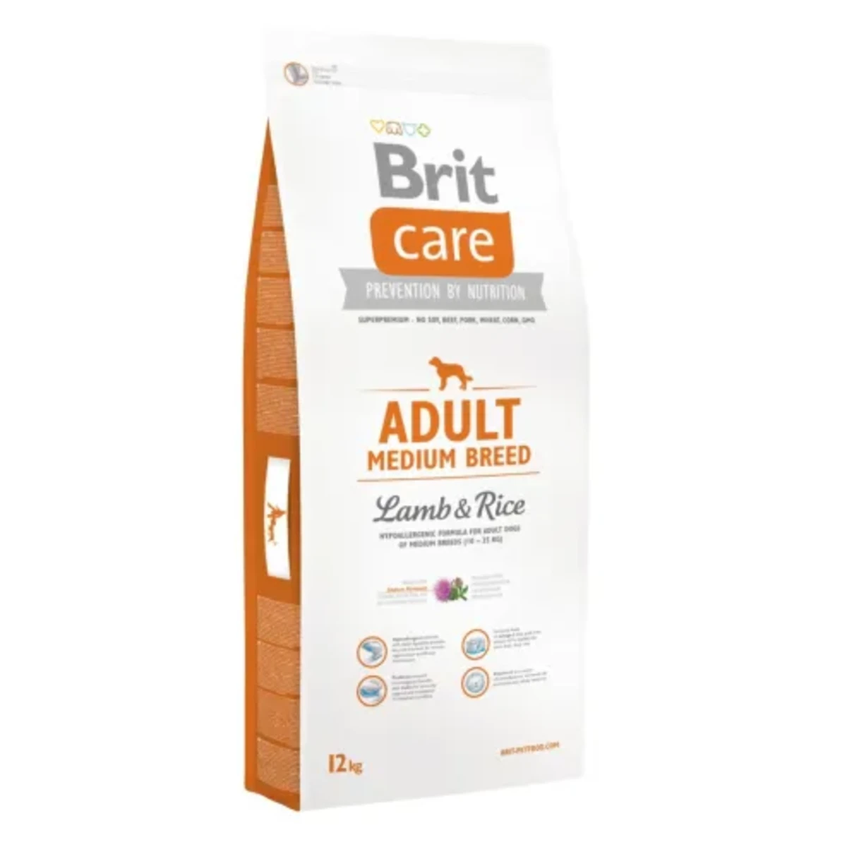 Сухий корм Brit Care Adult Medium Breed Lamb and Rice для дорослих собак середніх порід з ягням і рисом — зображення 1
