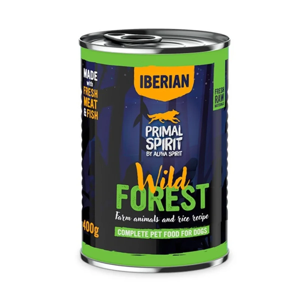 Вологий корм для собак Primal Spirit Wild Forest з індичкою та свининою, 400 г — зображення 1