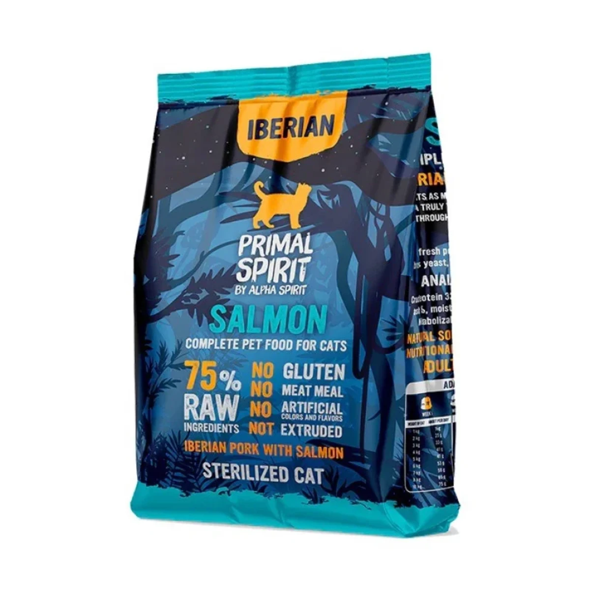 Сухий корм Primal Spirit Iberian Salmon Cat з лососем та свининою для стерилізованих котів, 1 кг — зображення 1
