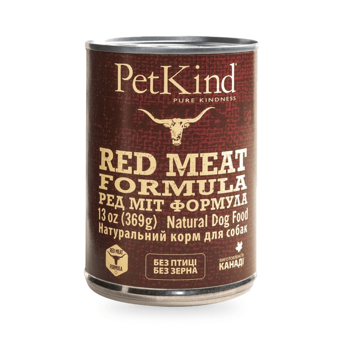 Консерва для собак PetKind Red Meat Formula з яловичиною, рубцем та ягнятиною, 369 г