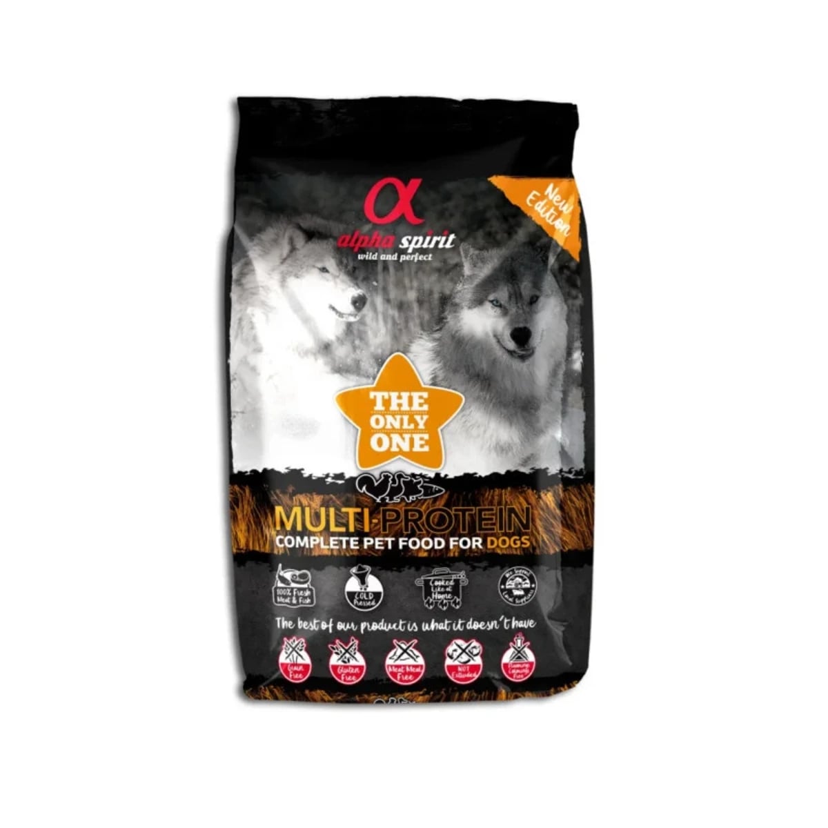 Сухий корм для собак Alpha Spirit The Only One Multiprotein з куркою та рибою