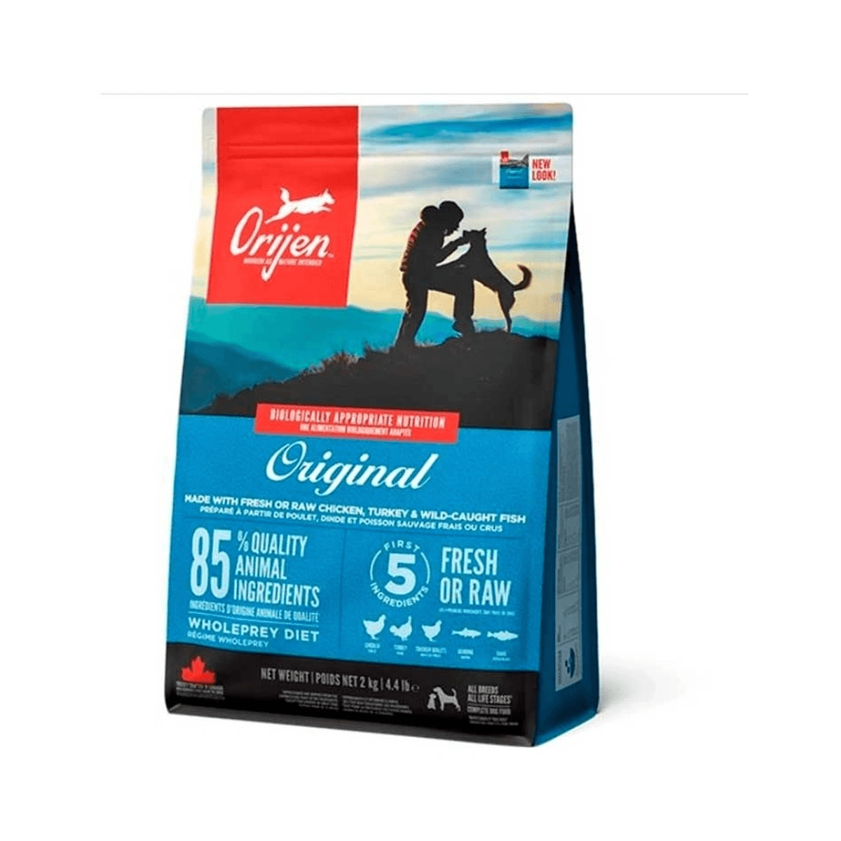Сухий корм для собак усіх порід та вікових груп Orijen Original Dog з куркою, індичкою та рибою