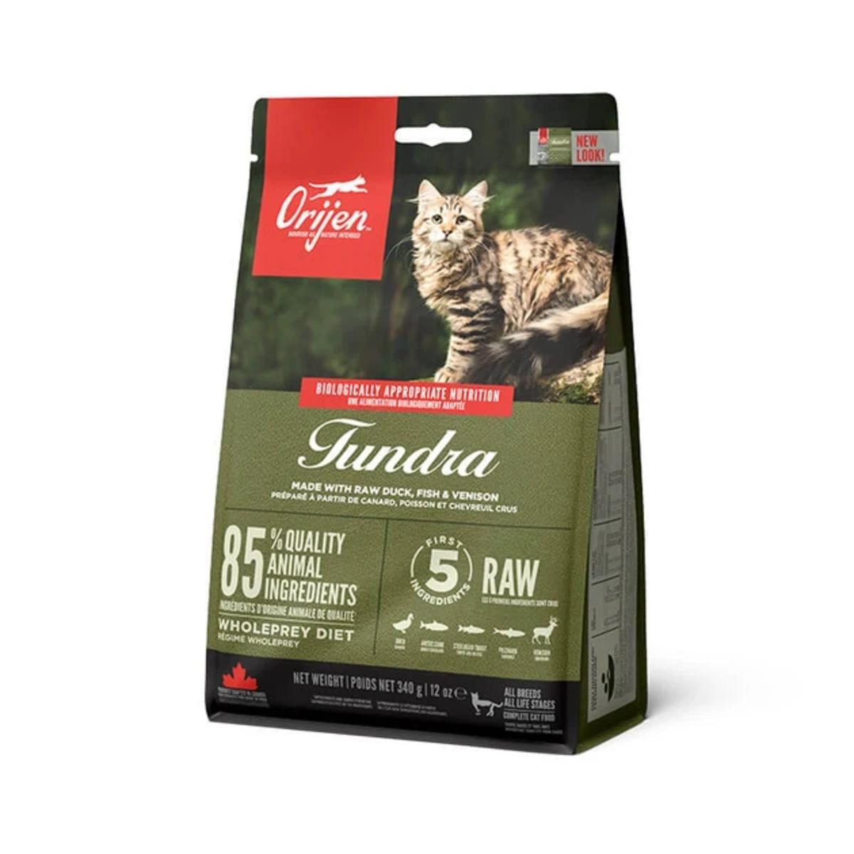 Сухий корм для котів Orijen Tundra Cat з качкою, гольцем і фореллю