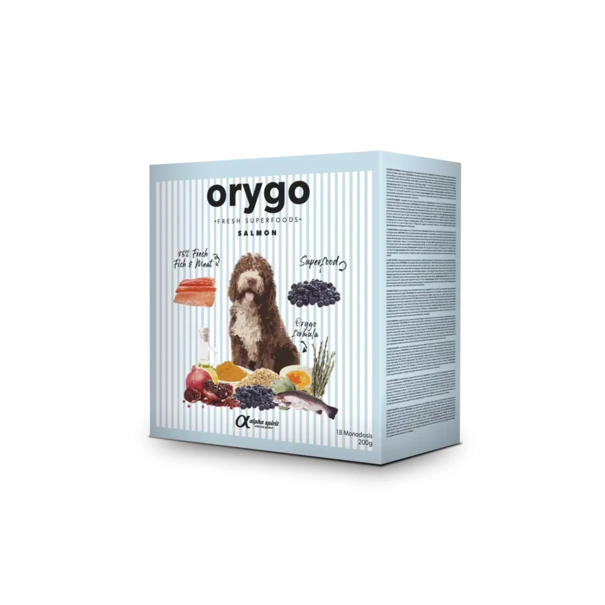 Напiввологий корм Orygo Salmon для дорослих собак з лососем — зображення 1