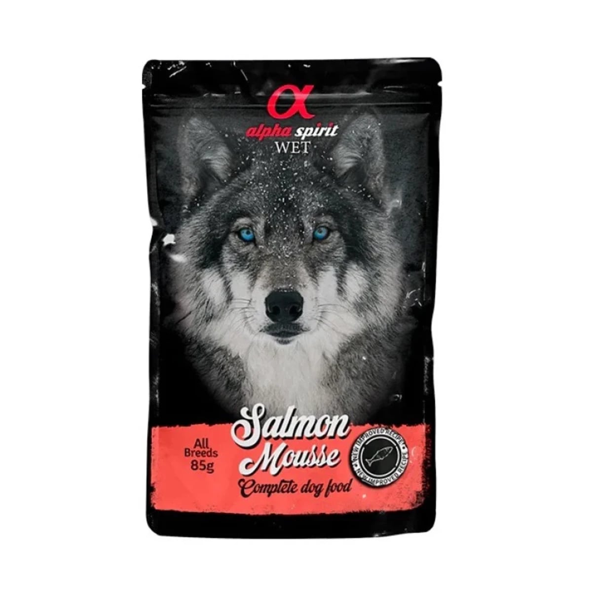 Вологий корм Alpha Spirit Salmon Mousse для собак із лососем