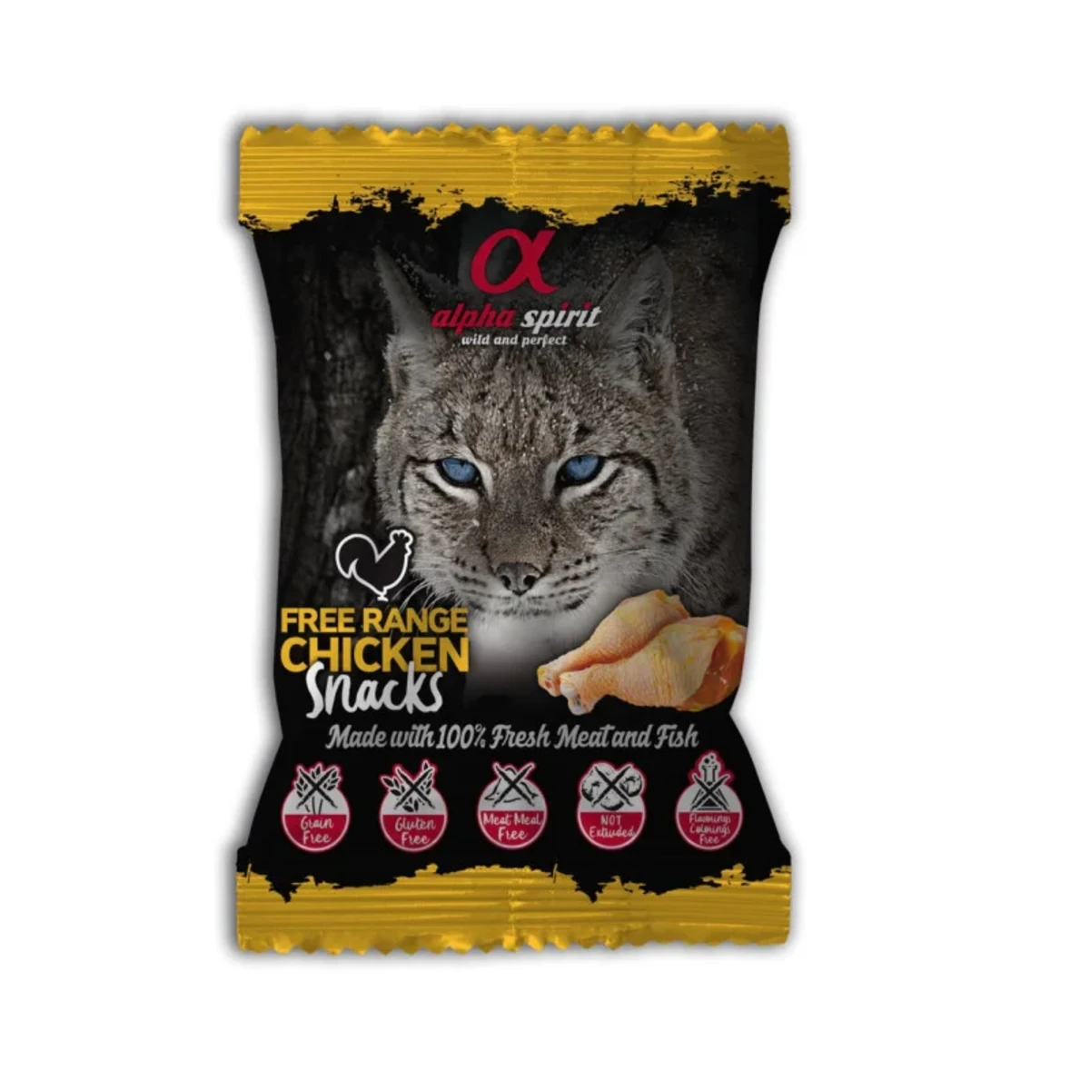 Ласощі для котів Alpha Spirit Free Range Chicken Snacks for Cat з куркою