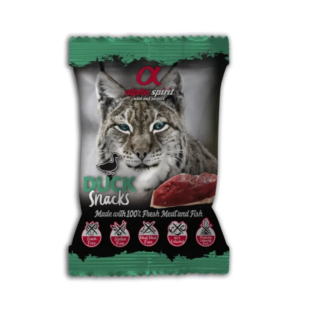 Ласощі для котів Alpha Spirit Duck Snacks for Cat з качкою