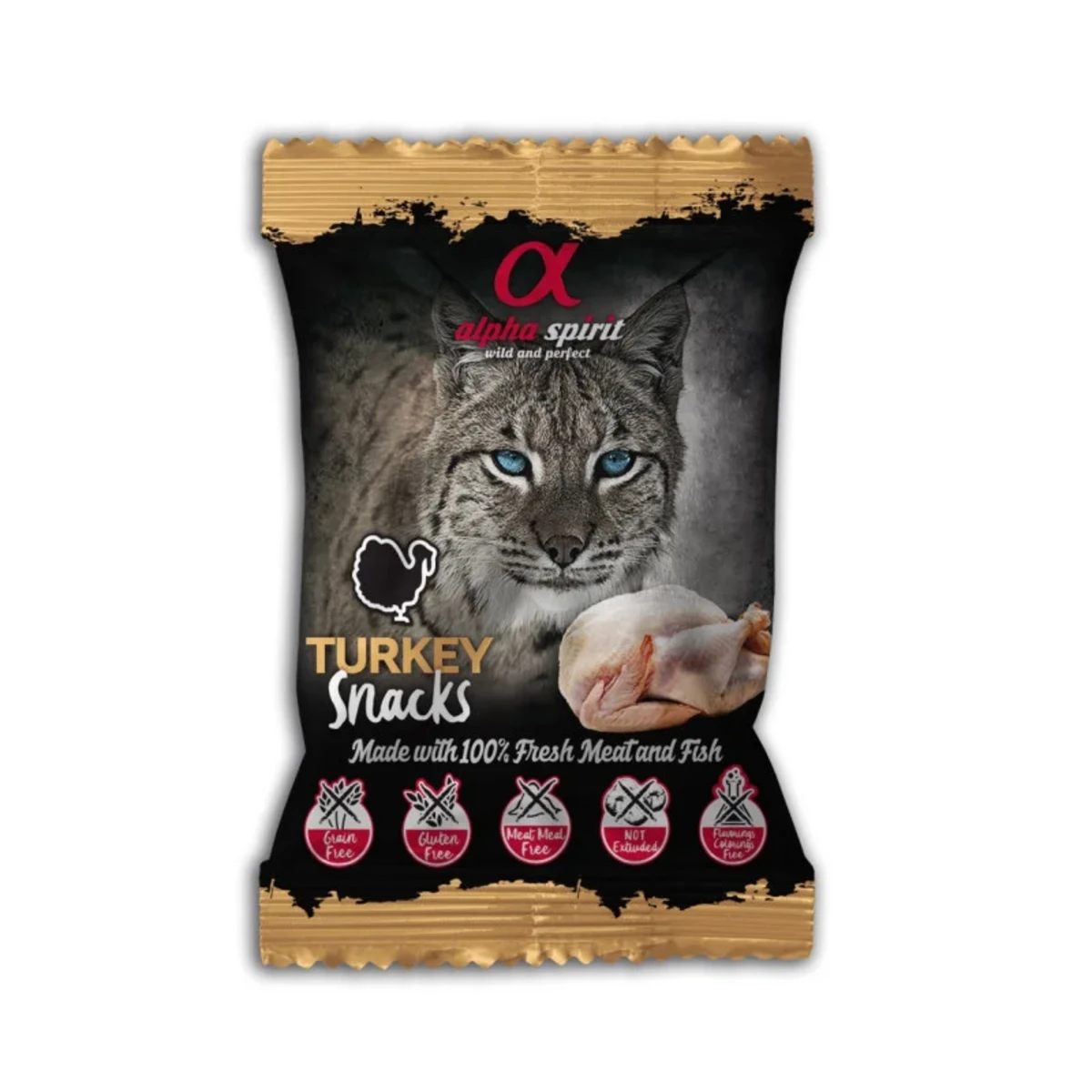Ласощі для котів Alpha Spirit Turkey Snacks for Cats з індичкою