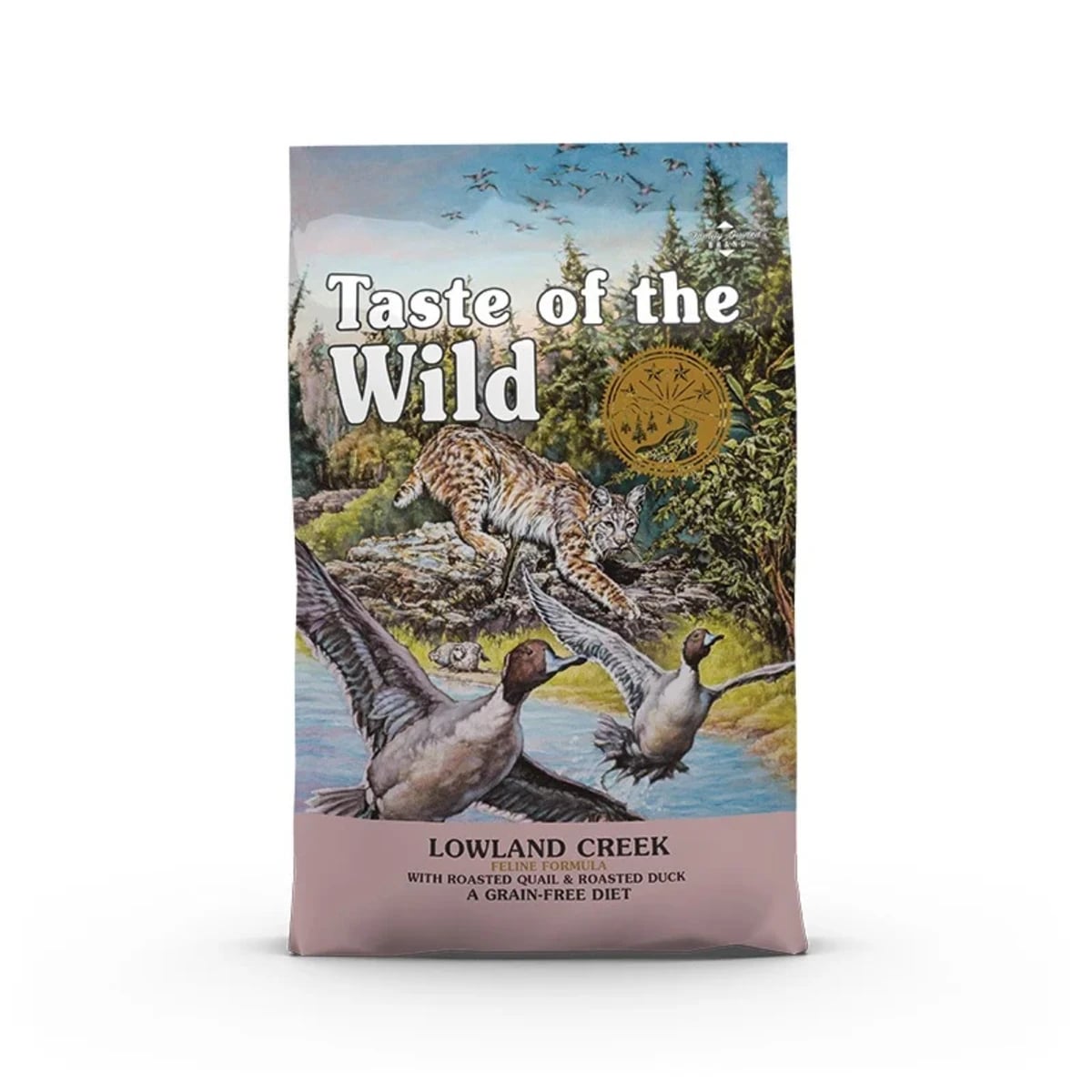 Сухий корм для котів Taste of the Wild Lowland Creek Feline Formula з качкою та перепілкою