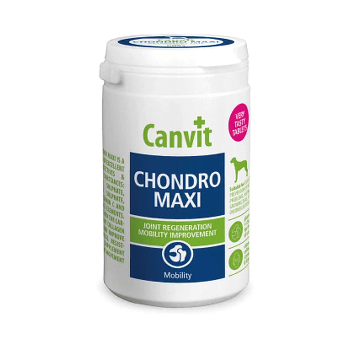 Хондропротектор для собак великих порід Canvit Chondro Maxi для підтримки здоров’я суглобів, хрящів, кісток і сухожиль — зображення 1