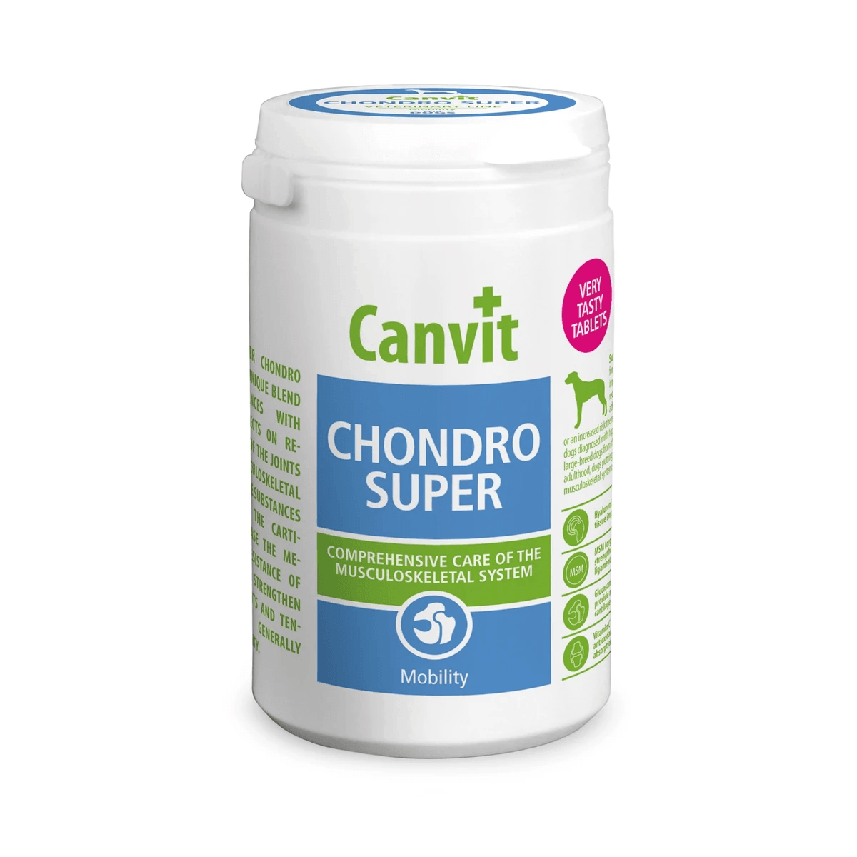 Хондропротектор для собак Canvit Chondro Super для регенерації суглобів, хрящової тканини, зв’язок і покращення рухливості — зображення 1