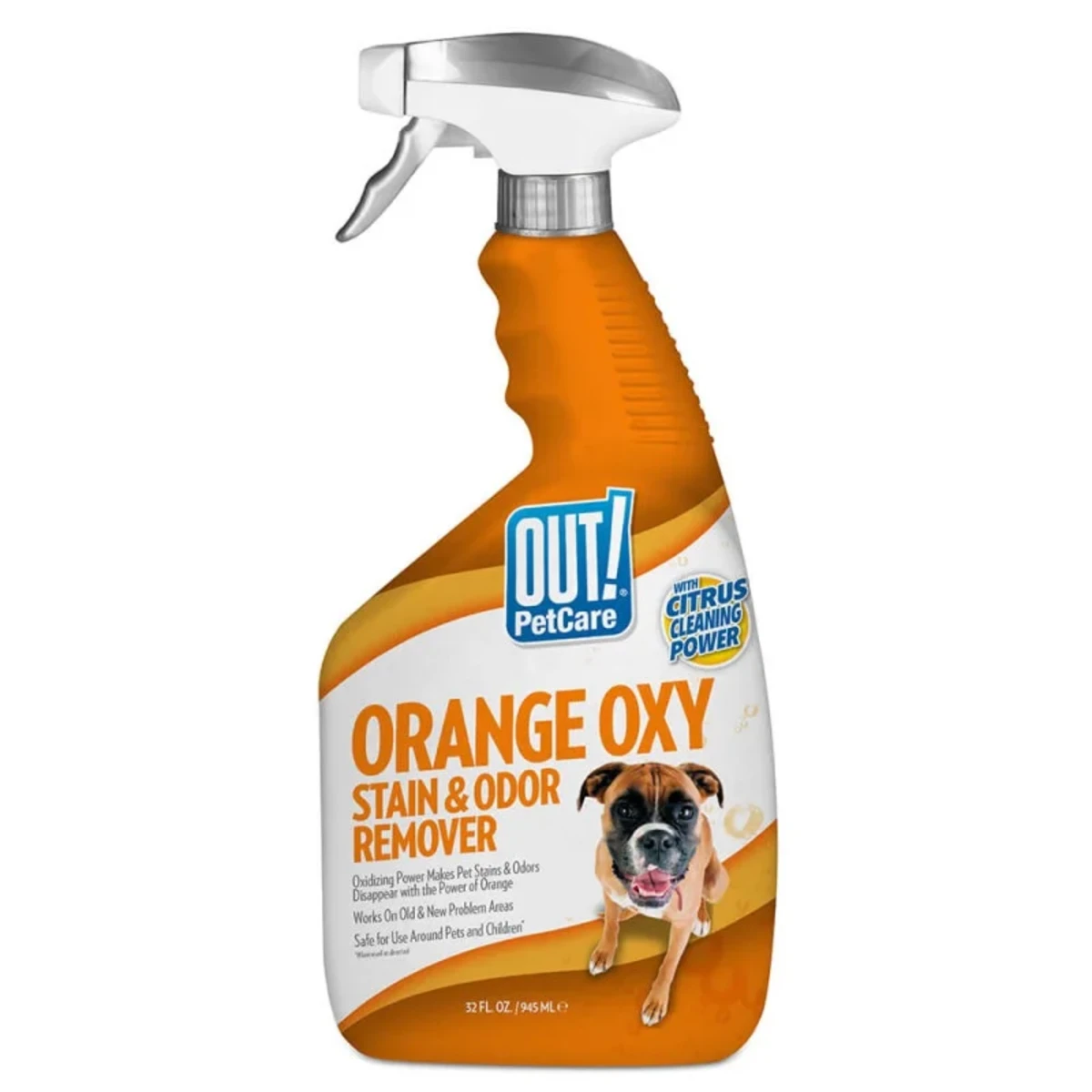 Out! Orange Oxy Stain & Odor Remover спрей для видалення плям та запахів від тварин, 946 мл