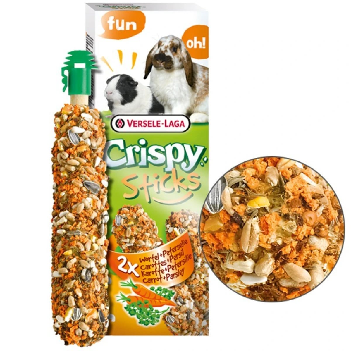 Crispy Sticks з морквою та петрушкою для кроликів