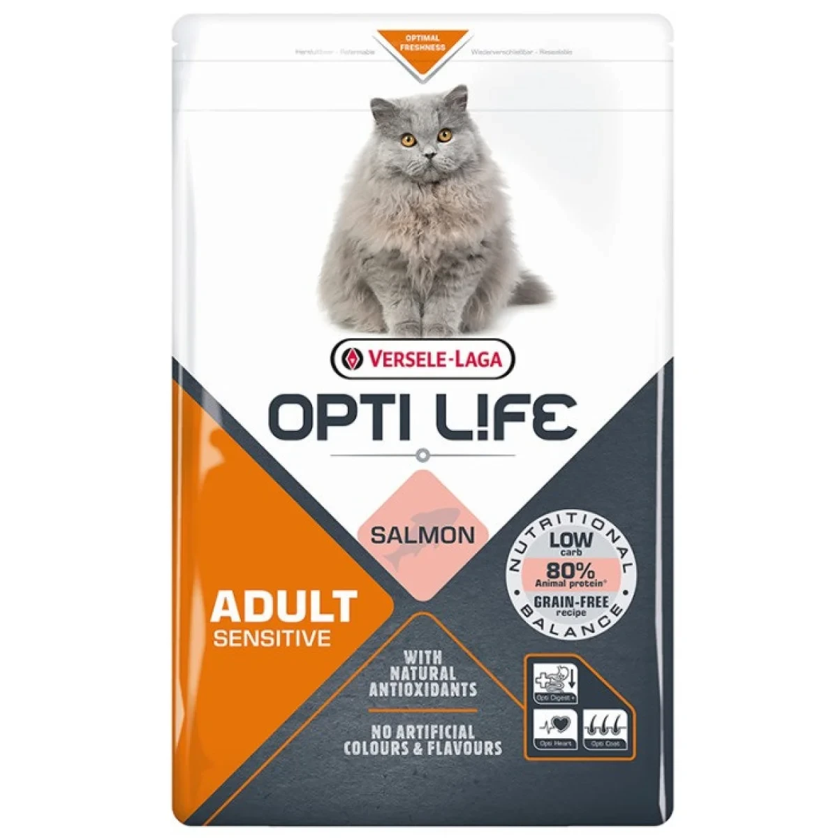 Opti Life Sensitive беззерновий сухий суперпреміум корм для котів з чутливим травленням